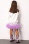 Lilac Sequin Tulle Detailed Girls' Skirt - Sheron - 3