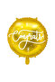 Foil balloon Congrats!, 35cm, gold