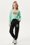 Zero Yaka Super Mom Printed Girls' Basic Top-Bottom Set