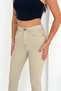 Women's Ivory Super Skinny Fit Dark Brown Threaded Stretchy Lycra High Waist Jean Denim Pan Jenni̇e-2010 - 5