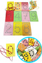 10 Pieces Educational Stringing Wooden Numbers Colorful Perforated Motor Skill Developmental Number Set