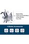 Commercial Food Processor 2 Feeding Holes, 550W Potato Onion Slicer, Electric Fruit and Cheese Grati - 5