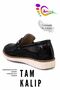 Boy's Shoes with Bridge Buckle - School Wedding Circumcision Shoes Tr Black White - 7
