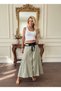 Women's Clothing New Season Zipper Slit Skirt High Waist Pocket Detail - 4