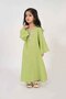 Kids Jalabiya – Green Rayon Maxi with Full Loose Sleeves and Embroidery Detailing - 2