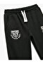 Pocket Detailed Embossed Printed Anthracite Boys' Sweatpants 6Wkb40044Tk - 3