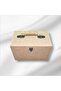 Wooden Paintable Clip-On Suitcase-Style Small Jewelry-Accessory Decorative Box - 6