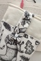 Linen Book Cover with Pocket New Year Book Lover Bookworm Gift - 7