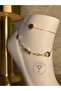 Gold Color Anklet with Sea Shell and Fish Detail - 4