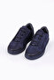 Jota Navy Blue Nubuck 100% Genuine Leather Men's Sneaker Shoes - 2