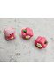 Teddy Bear Flower-Shaped 3-Piece Mini Eraser Eraser Cute Three-Piece Tiny Figure Eraser Preschool Cute Gift - 3