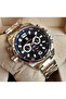 Silver Black Steel Men's Wristwatch - 2