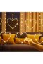 Heart Curtain Led Lights, Valentine's Day Romantic Led Lighting - 2