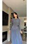 Drapeli Draped Gray Dress