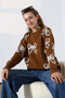 Bow Patterned Knitwear Sweater - 4