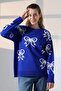 Bow Patterned Knitwear Sweater - 2