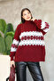 Turtleneck Patterned Knitwear Sweater