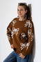 Bow Patterned Knitwear Sweater - 2