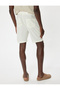 Bermuda Shorts Chino with Pockets and Leg Detail Linen Blend - 4