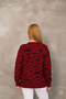 Crew Neck Patterned Knit Sweater - 4
