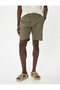 Bermuda Shorts Chino with Pockets and Leg Detail Linen Blend - 3