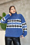 Turtleneck Patterned Knitwear Sweater - 3
