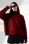 High-Necked Soft Textured Knit Sweater - 3