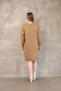 Women's Biscuit Double Pocket Crew Neck Tunic Dress - 5