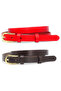 100% Genuine Leather Stylish Yellow Buckle Women's Belt