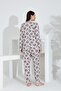 Angelique 100% Cotton Long Sleeve Button-Down Women's Pajamas Set 21514 - 5