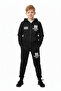 Boys' Tracksuit with Zippered Hood and 96 Bronx Print Detail - 3