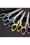 Large Size Promise Engagement Scissors, Ribbon Opening Special Occasion Ceremony Sewing Embroidery Scissors Gold - 2