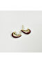 Gold Burgundy Color Women's Earrings - 2