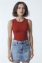 2-Pack White Red Crew Neck Cotton Short Sleeve Women's T-Shirt Charlotte S/L Top - 2
