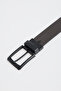 Neolit ​​Double-Sided Black Brown 2-Color Men's Belt with Rotating Buckle - 5