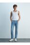 Sawyer P Skinny Leg Mid Waist Jean Trousers