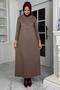 Laçin Knitwear Dress Milky Coffee - 3