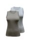 2-Pack Beige Silver Crew Neck Cotton Short Sleeve Women's T-Shirt Charlotte S/L Top