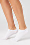 Bamboo Women's Sneaker 3 Gray - 3 White Socks Seamless Ankle Invisible Sports Socks Premium 6-Pack - 4