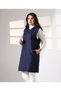 Lace-Up Hooded Zipper Closure Side Pockets Unlined Seasonal Vest