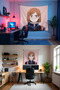 Jujutsu Kaisen Horizontal Wall Covering – Anime-Themed Quality Fabric Room Decor Tapestry Wall Carpet - 5