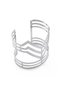 Silver-colored bracelet, adjustable, Ruby C1 - 2