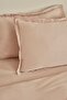 Weena Double Crepe Duvet Cover Jacquard Pique Set Beige - 8