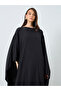 Solid Batwing Sleeve Maxi Kaftan - 4