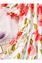 Girls Rose Print Puff Sleeve Dress - 5