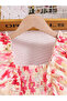 Girls Pink Floral A-Line Dress - 3