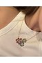 Trend Brand Model Special Series Swrvski Brand Model Gold Necklace with Stones and Flowers - 5