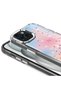حافظة OMSY Task المتوافقة مع هاتف iPhone 15 Plus ذات نمط فضي لامع - أزرق - 5