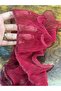1 Meter Cut Width 9 cm Red Ruffle Ribbon Sewing Accessory - 3