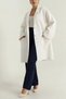 Women's Boucle Cashmere Coat with Brooch Detail - 2